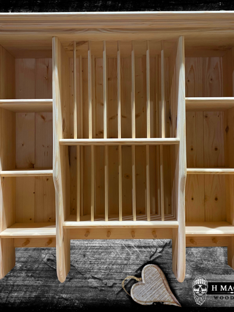 Wooden Plate Rack The Kilcullen, Wall Mounted Plate Rack